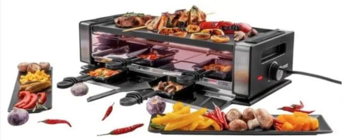 Unold Raclette 48730 Finesse Basic mit 8 Raclettepfännchen für 47,94 € inkl. Versand (statt 66,90 €)