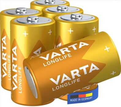 VARTA Batterien C Baby Stueck Longlife Alkaline V ideal fuer Fernbedienungen Wecker Radios Made in Germany Amazon de Elektronik Foto