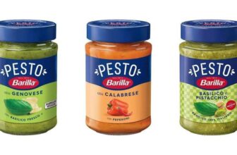 Verschiedene Sorten Barilla Pesto