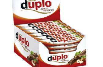 duplo Einzelriegel einzeln verpackte Schokoriegel knusprige Waffeln umhuellt von einer koestlichen