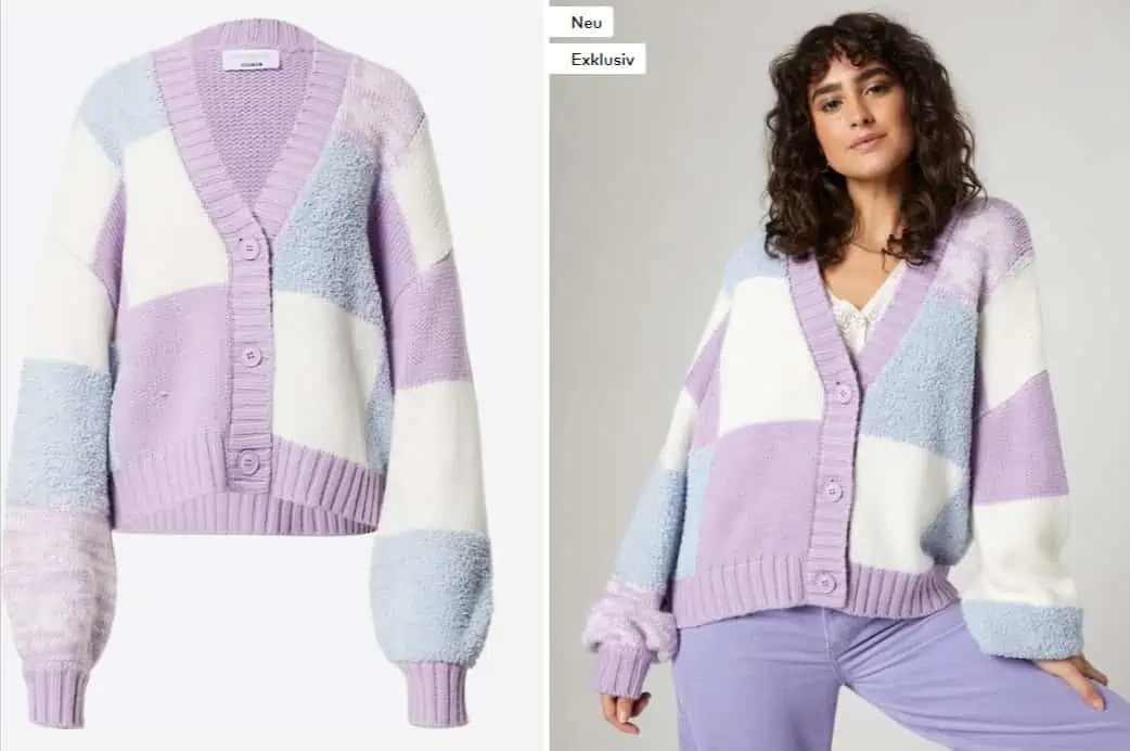 florence by Mills Exclusive for About You Damen Strickjacke Lucky (Gr. 34 bis 44) für 29,95 € inkl. Versand (statt 59,90 €)