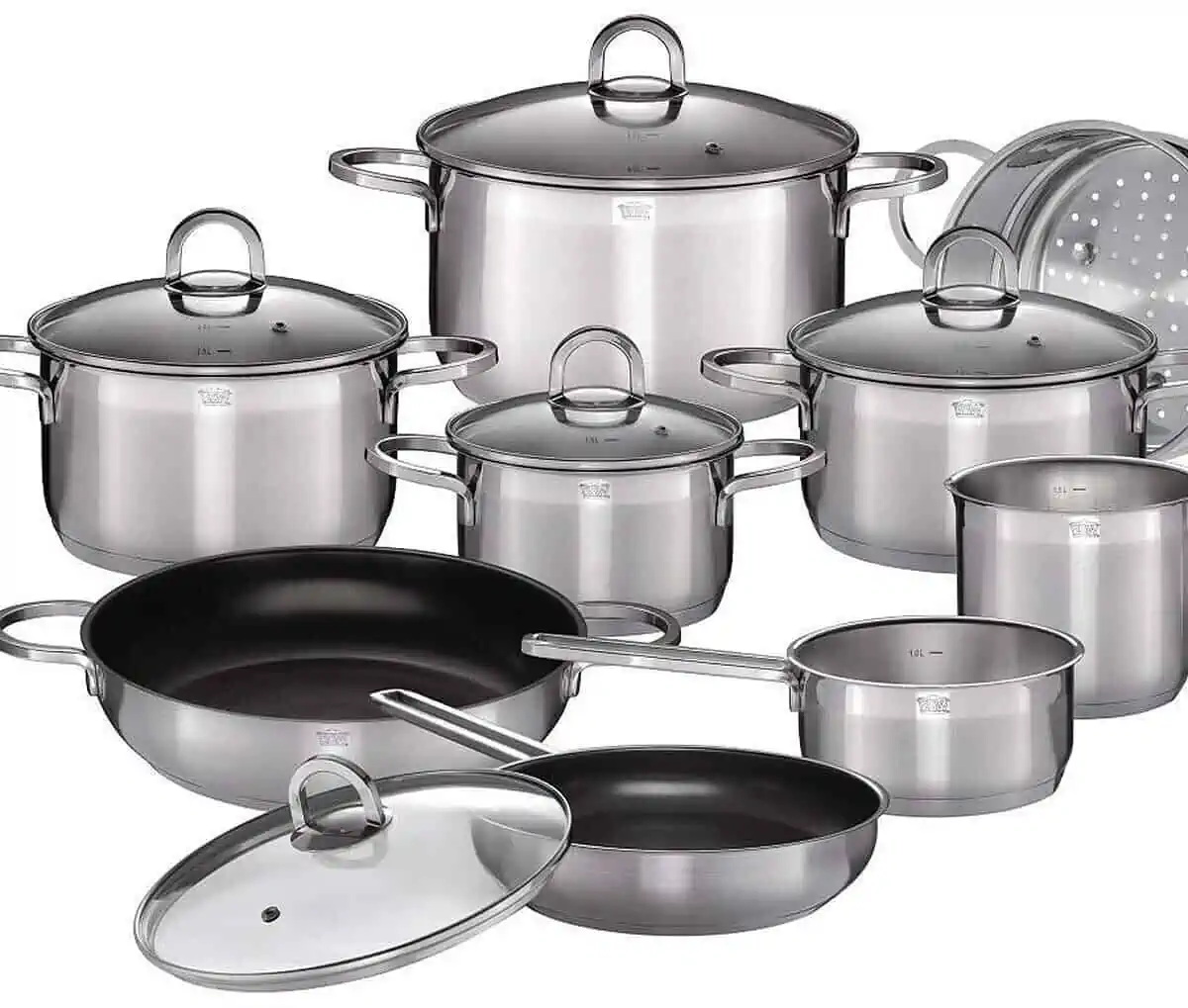 [demnächst verfügbar] GSW Kochtopf-Set „Alara“ (14-teilig) für 79,99 € inkl. Versand statt 144,52 €