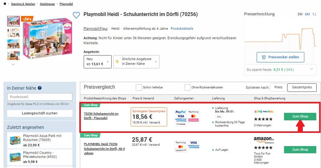 Playmobil Heidi Schulunterricht Im Doerfli 70256 2