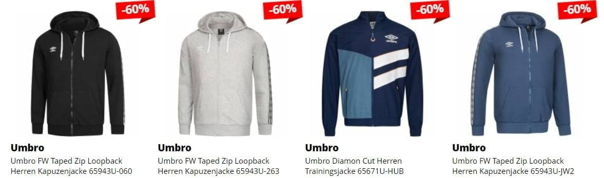 Sportspar Umbro Beispiele