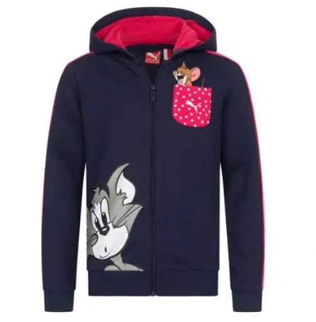 PUMA x TOM & JERRY Mädchen Sweatjacke für 15,94 € inkl. Versand.