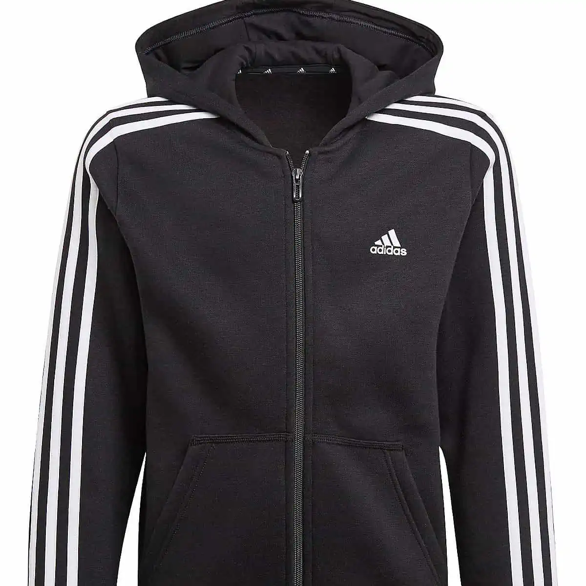 Adidas Sweatjacke 3S FZ HD (Gr.: 128 – 164) für 16,02 € inkl. Versand (statt 33,94 €)
