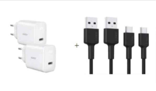 er Pack AUKEY Schnell Ladegeraet USB C je W PA FS Weiss