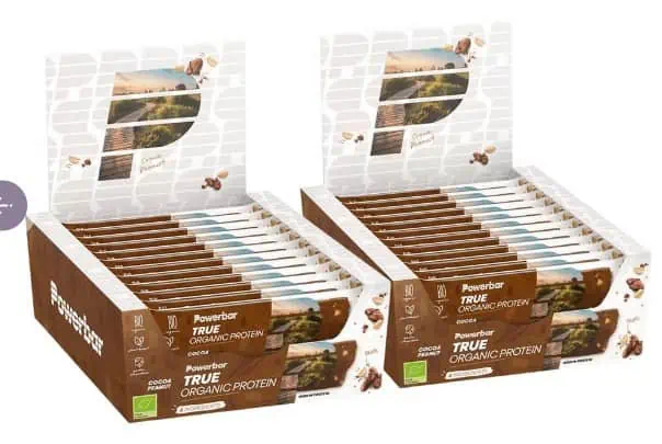 32x Powerbar Bio Kakao-Erdnuss-Proteinriegel | 45 g