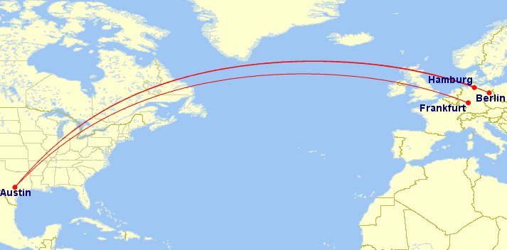 A Map From The Great Circle Mapper Great Circle Mapper