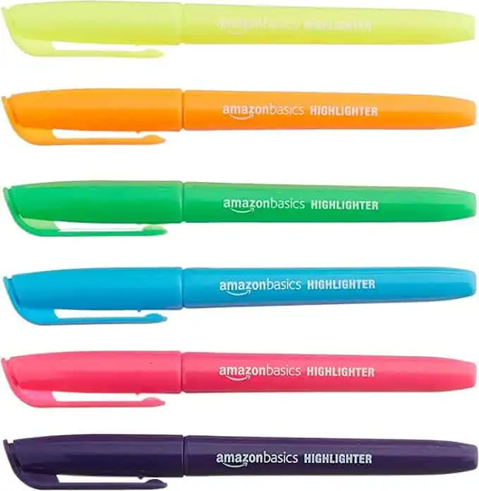 Amazon Basics Textmarker 12 Stück ab 3,91 € inkl. Prime-Versand