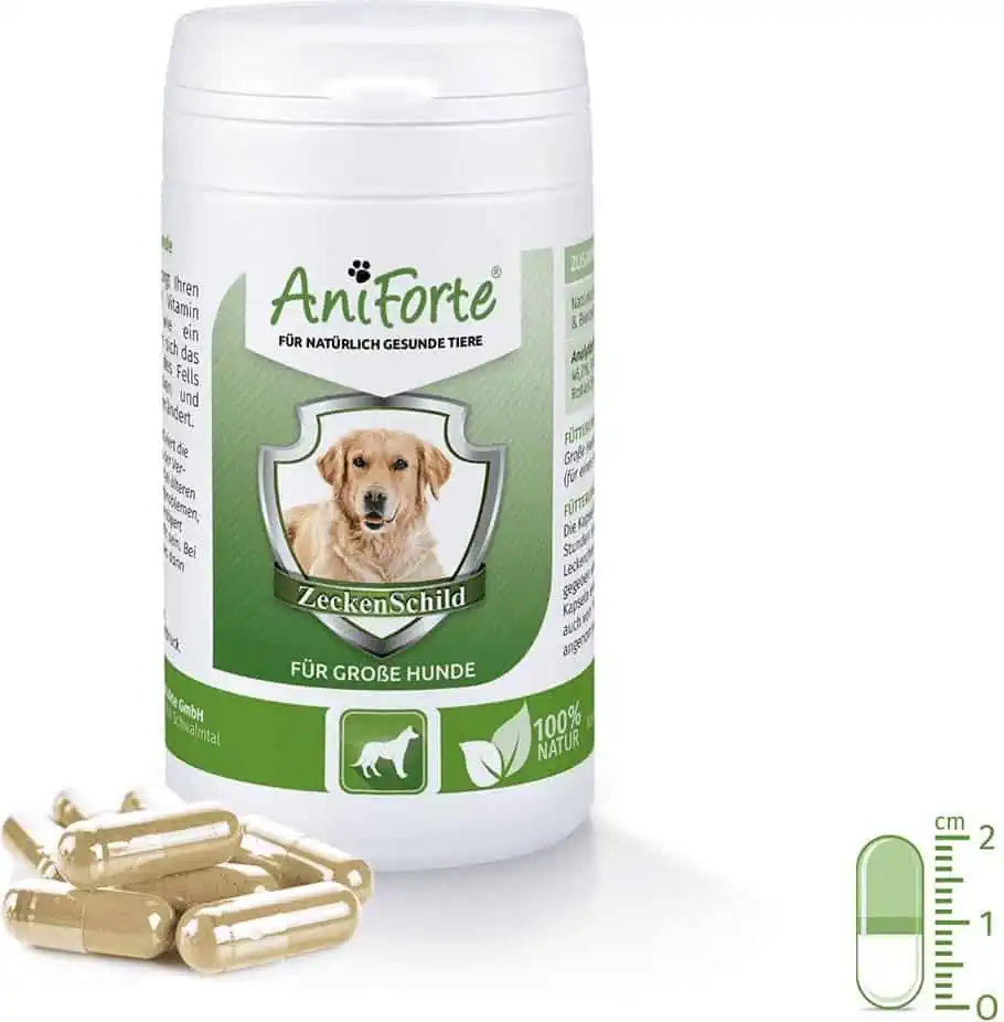 AniForte ZeckenSchild für große Hunde (35-50 kg) 60 Kapseln für 19,99 € inkl. Prime-Versand (statt 25,17 €)