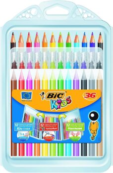 BIC Kids Stifte Set Buntstifte Filzstifte und Malkreiden