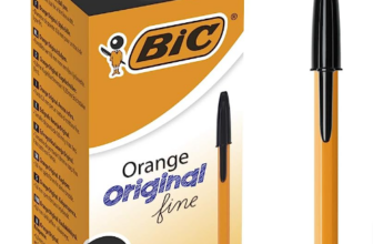 BIC Kugelschreiber Orange fine Kulis in Schwarz – Strichstärke mm fein – Dokumentenecht Amazon de Bürobedarf Schreibwaren