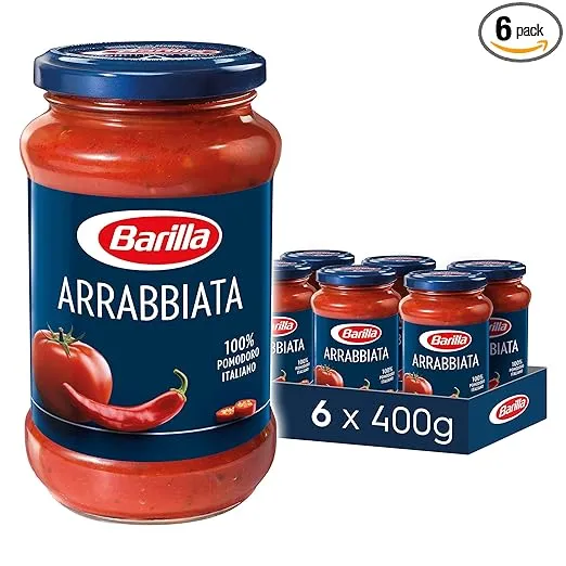 Barilla Pastasauce Arrabbiata 6er Pack (6 x 400 g) für 11,94 € inkl. Prime-Versand