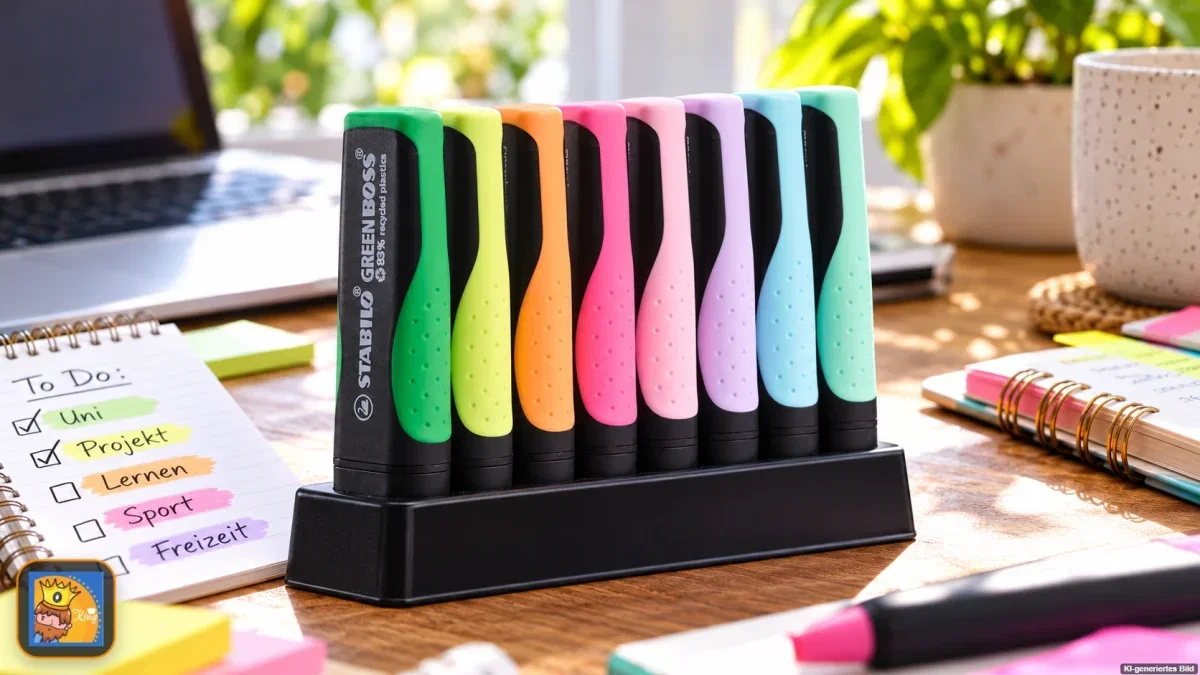 STABILO GREEN BOSS 8er Tischset