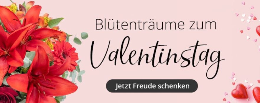 Blumen verschicken mit Valentins Ihr Online Blumenversand