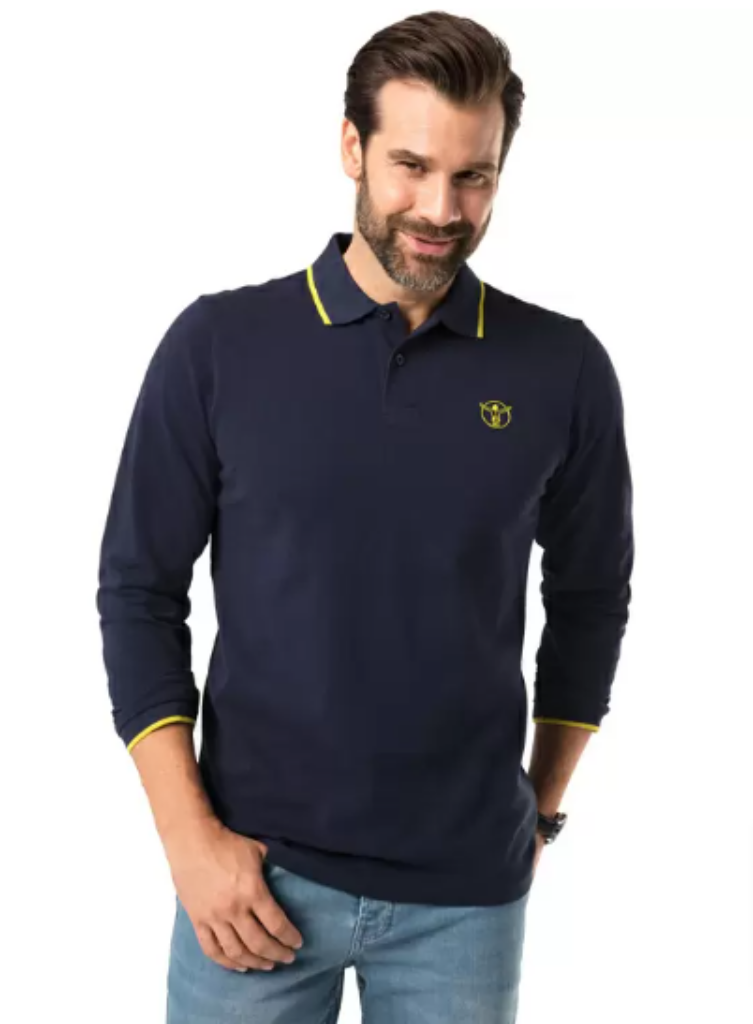 Chiemsee Herren Langarmpolo Poloshirts Herren