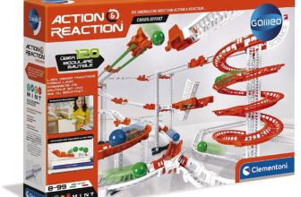 Clementoni Galileo Science – Action Reaction Chaos Effekt Modellbausatz fuer eine Kugelbahn