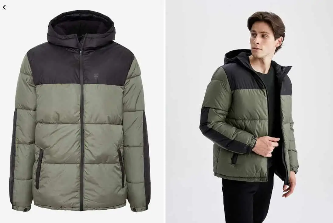 DeFacto Herren Winterjacke in grün (Gr. S bis 3XL) für 29,97 € inkl. Versand (statt 41,93 €)