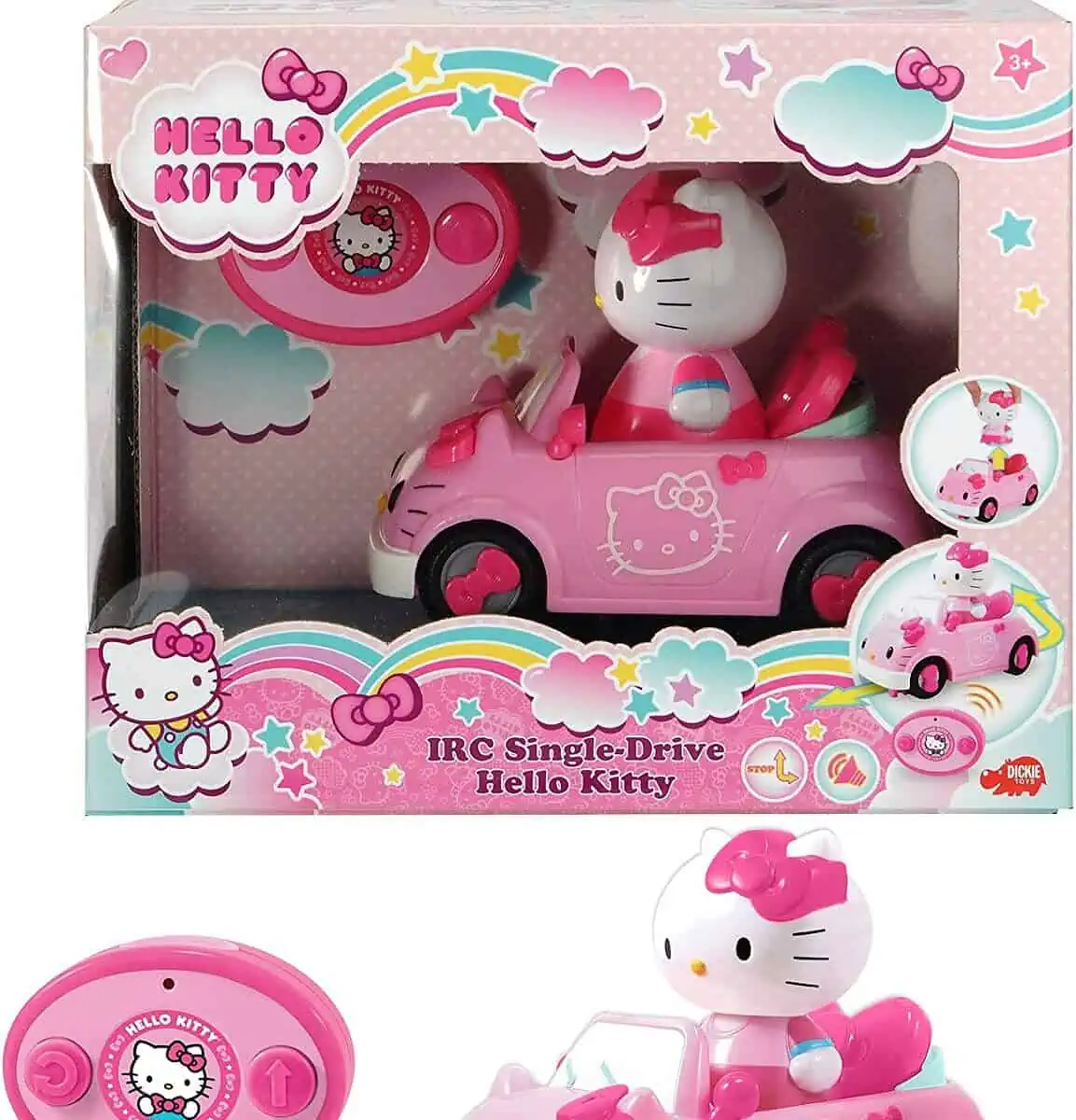Dickie Toys Hello Kitty – Ferngesteuertes Auto mit Infrarot Fernbedienung für 21,98 € inkl. Versand (statt 28,01 €)