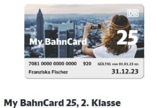 Die My BahnCard Fuer Schueler Studenten und Auszubildende