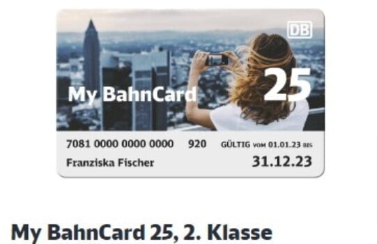 Die My BahnCard Fuer Schueler Studenten und Auszubildende