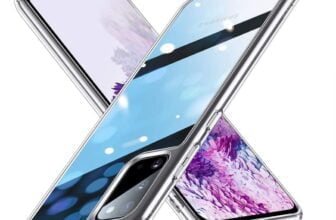 ESR Glas Huelle kompatibel mit Samsung Galaxy S– H Panzerglas Rueckseite mit TPU Rahmen Kristallkl