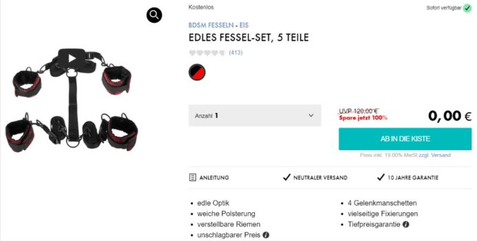 Fessel-Set 5 Teile