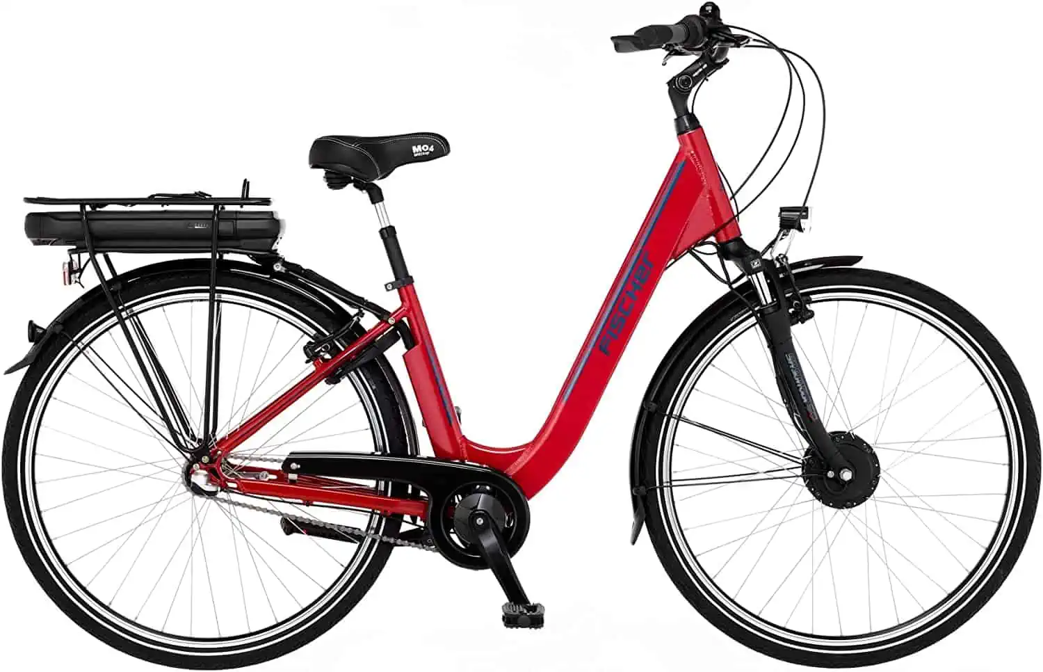 Fischer E-Bike City, CITA 1.0 Elektrofahrrad für Damen und Herren (RH 44 cm, Frontmotor 32 Nm, 36 V Akku, Rot glänzend, 28 Zoll) für 783,91 € inkl. Versand (statt 999,00 €)