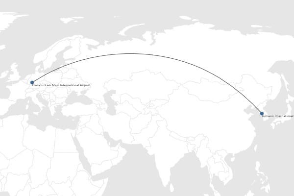 Flightmap Fra Icn