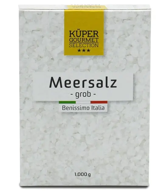 Grobes Meersalz🧂 Küper Selection | aus Italien | 1000g ab 1,29 € inkl. Prime-Versand (statt 2,29 €)