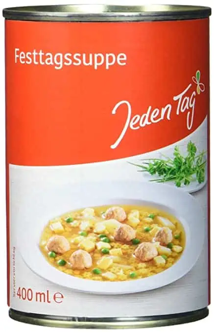 Jeden Tag Festtagssuppe 400ml für 1,19 € inkl. Prime-Versand