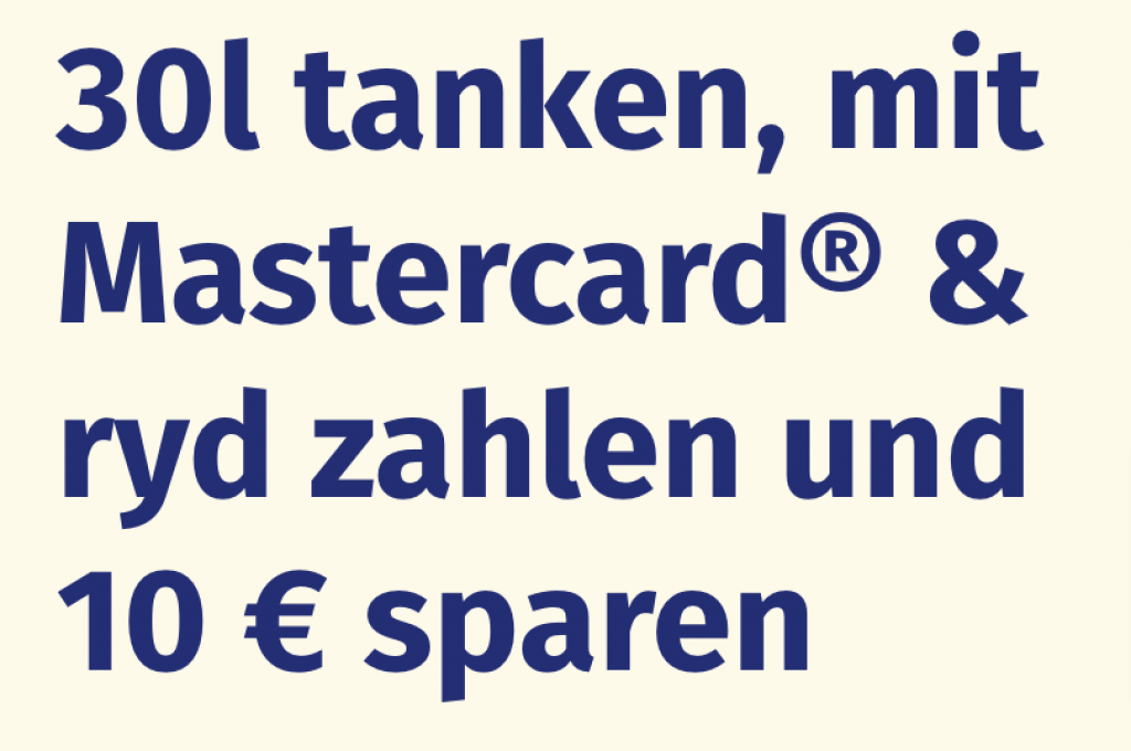 Mastercard Euro Tankgutschein Ryd Germany