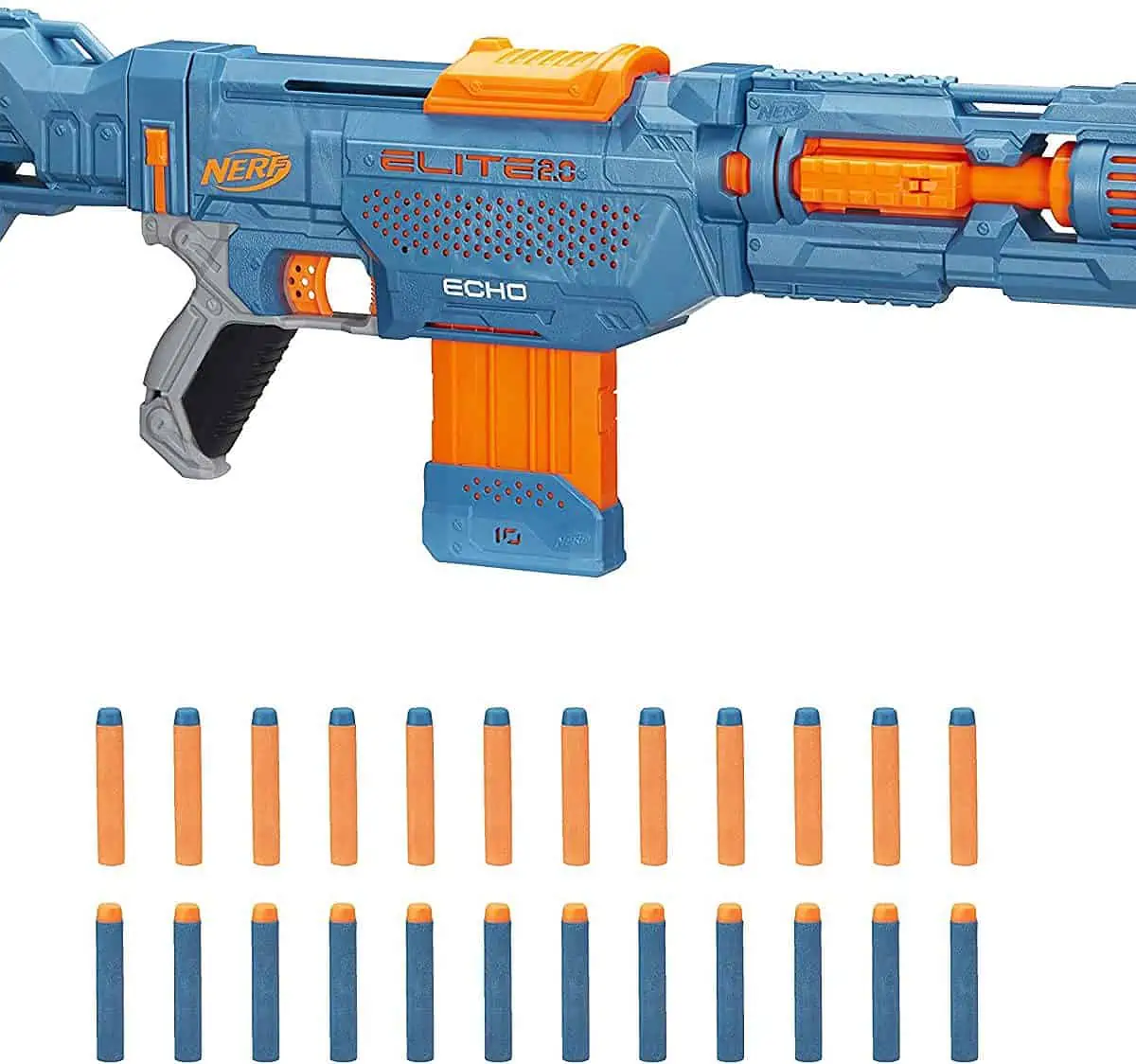 NERF Elite 2.0 Echo CS-10 Blaster & 24 Nerf Darts für 21,99 € inkl. Prime-Versand (statt 30,94 €)