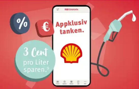 Nur fuer ROSSMANN App Nutzer Tankrabatt von Cent pro Liter in teilnehmenden Shell Tankstellen erhalten rossmann de