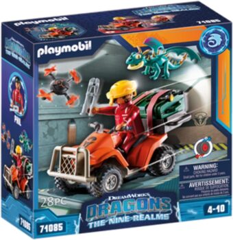 PLAYMOBIL DreamWorks Dragons The Nine Realms Icaris Quad Phil Spielzeug Drache und Quad