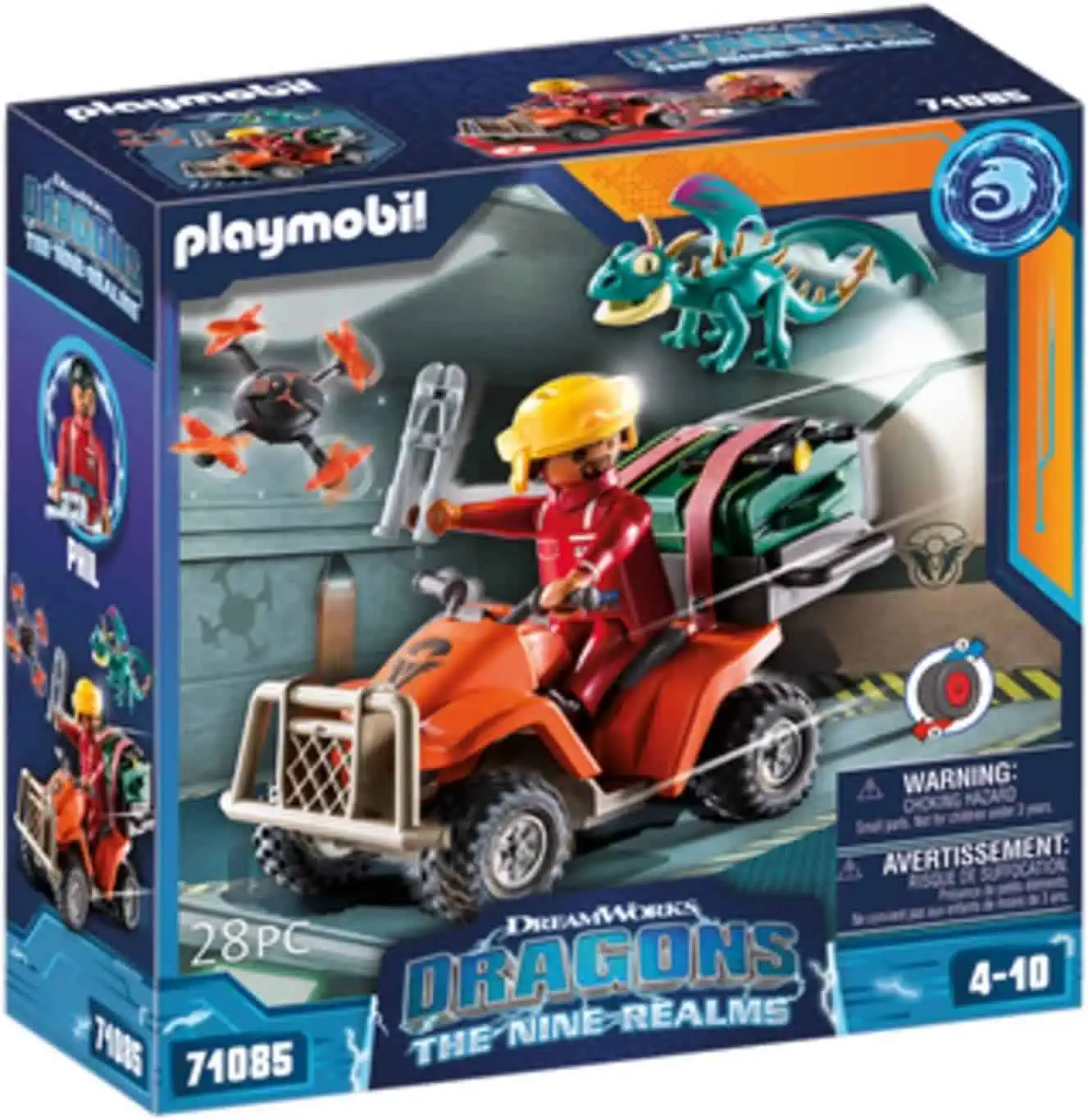 PLAYMOBIL DreamWorks Dragons : The Nine Realms – Icaris Quad & Phil –  Spielzeug-Drache und Quad für 7,49 € inkl. Prime-Versand (statt 18,28 €)