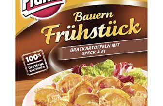 Pfanni Bauern Fruehstueck Kartoffelfertiggericht Bratkartoffeln mit Speck Ei