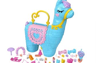 Polly Pocket HHX Lama Pyjama Party Spielset Schatulle mit ueber Ueberraschungen kleinen Pup