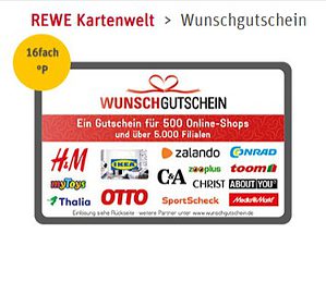 Rewe Wunschgutschein Payback