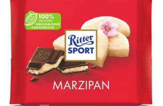 RITTER SPORT Marzipan g dunkle Schokolade gefuellt mit Edel Marzipan aus kalifornischen Mandeln