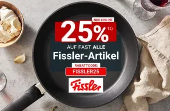 Rabatt auf fast alle Produkte von Fissler