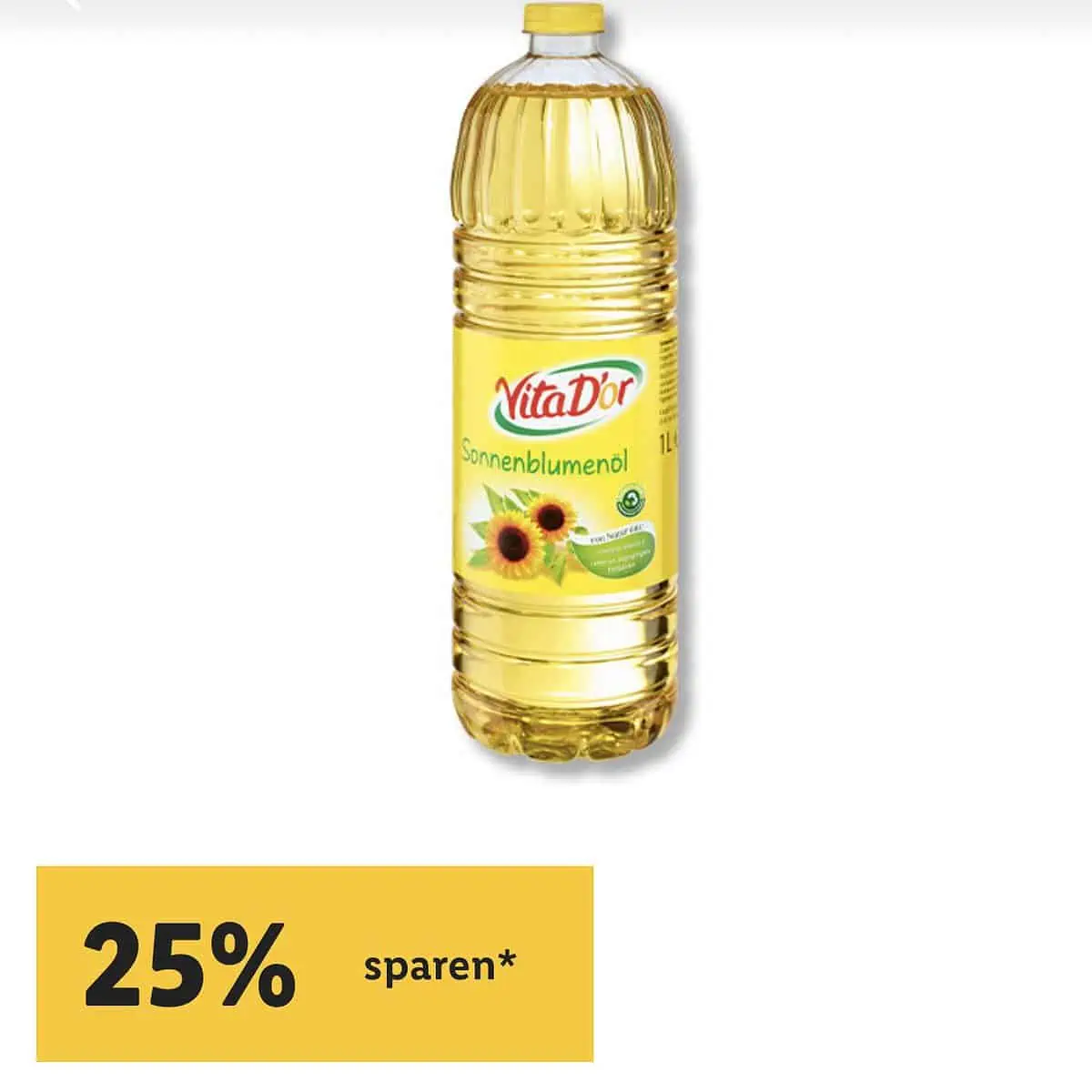 25 % Rabatt auf Vita D’or Sonnenblumenöl [Lidl Plus]