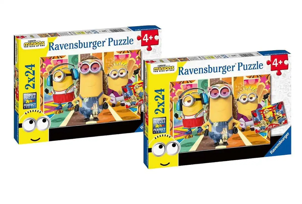 2x Ravensburger Kinderpuzzle – 05085 Die Minions in Aktion – Puzzle für 8,00 € (Mindestbestellmenge) statt 23,80 €