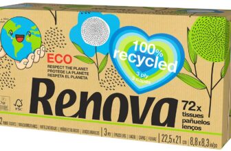 Renova RECYCLED Facial Tissues Sheets Amazon de Drogerie Koerperpflege