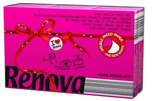 Renova ROSE ABSOLUTE Pocket Tissues Packs Renova Red Label