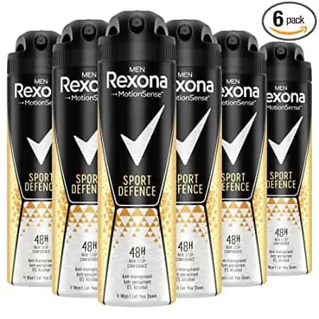 Rexona Men MotionSense Deo Spray Sport Defence 6er Pack (6x 150 ml) ab 12,36 € inkl. Prime-Versand
