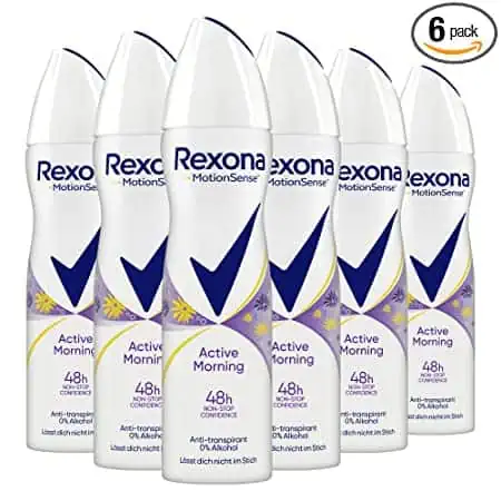 Rexona MotionSense Deo Spray Active Morning Anti-Transpirant 6er Pack (6x 150 ml) ab 7,92 € inkl. Prime-Versand