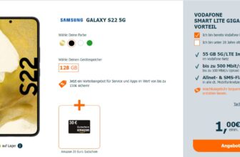 Samsung Galaxy S GB E Amazon Gutschein Vodafone Smart Lite GB Datenflat