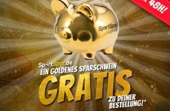 Sportspar SPARSCHWEIN in GOLD gratis